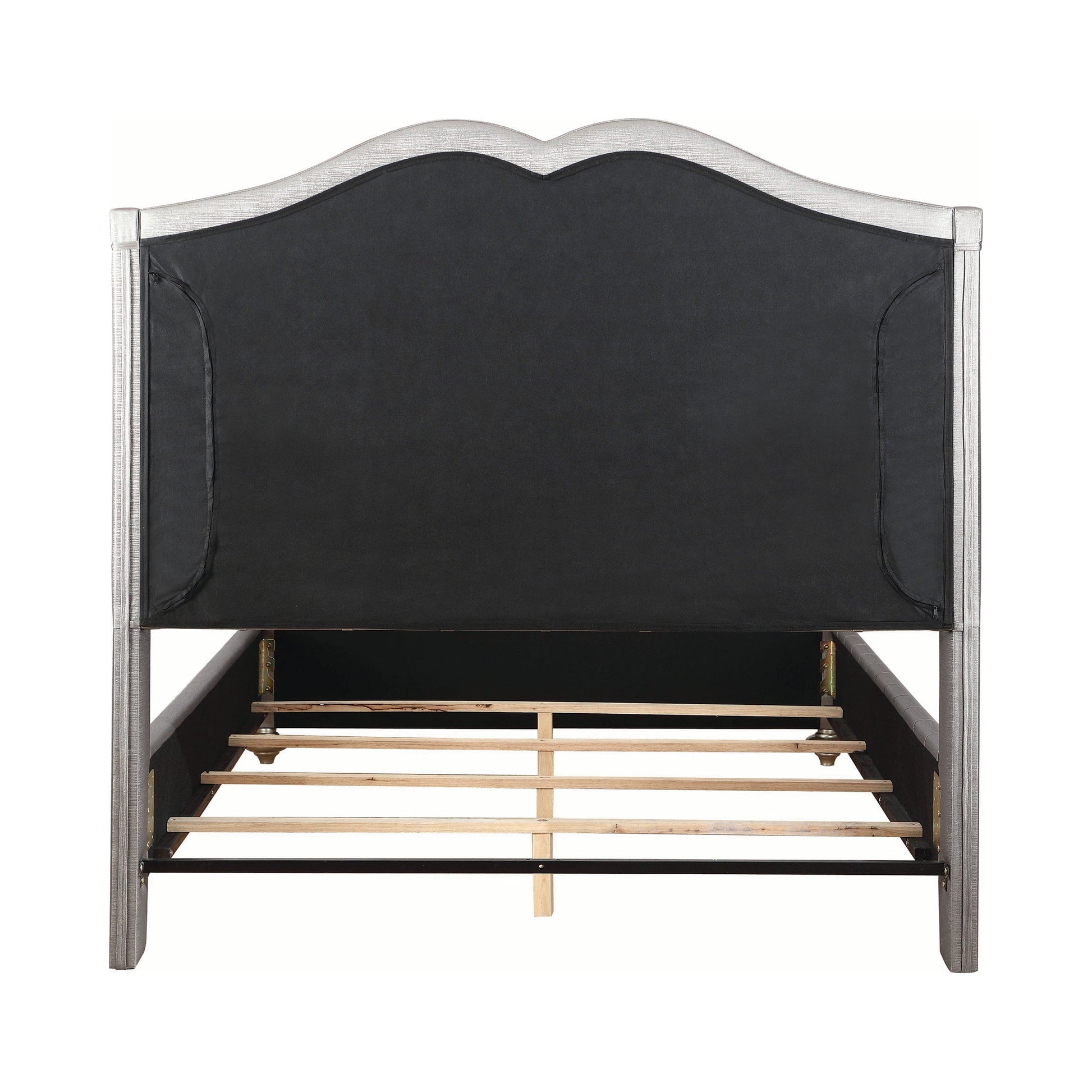 Belmont Tufted Upholstered Eastern King Bed Metallic - 300824KE A-Z Store Nadia