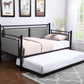 Joelle Upholstered Daybed Grey And Black With Trundle - 300940 A-Z Store Nadia