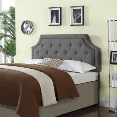 Rutherford Queen And Full Tufted Upholstered Headboard Grey - 301023QF A-Z Store Nadia