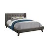 Carrington Button Tufted Full Bed Grey - 301061F