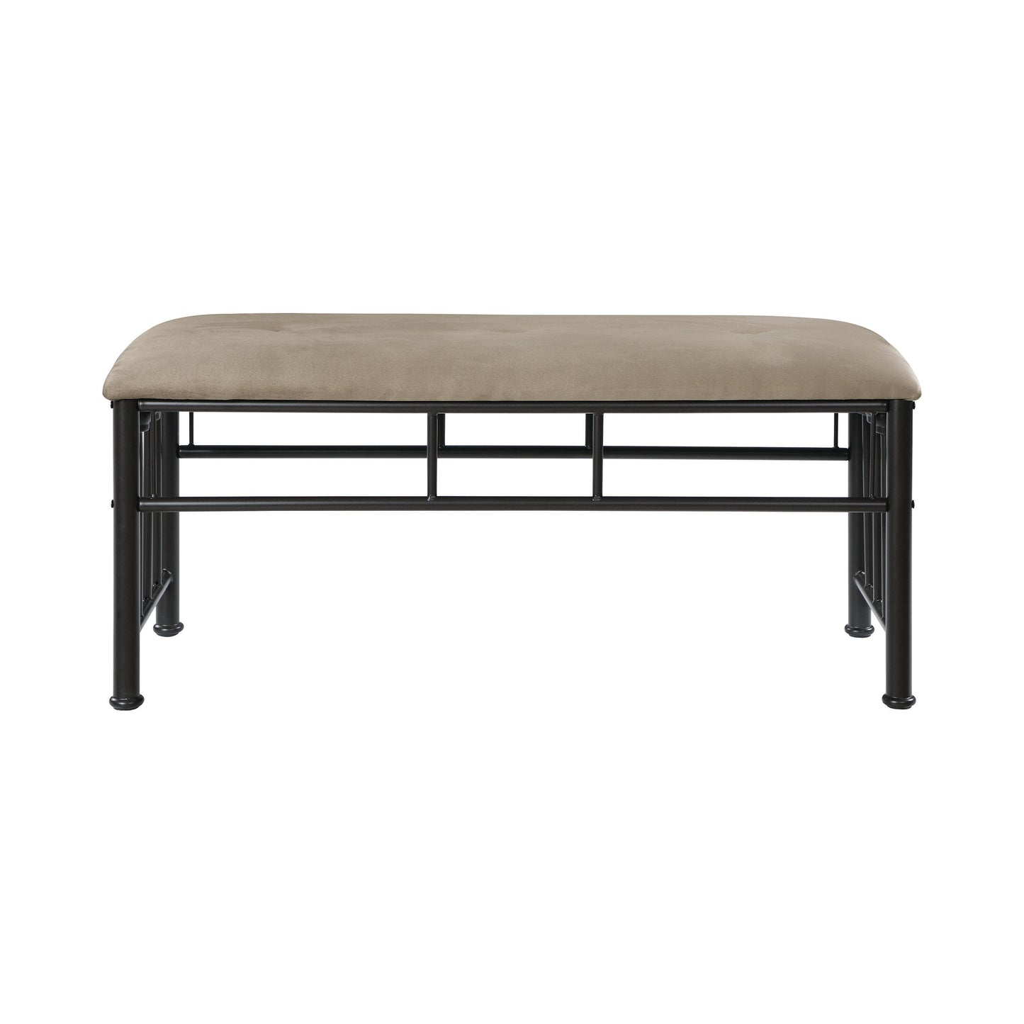 Livingston Upholstered Bench Brown And Dark Bronze - 301396 A-Z Store Nadia