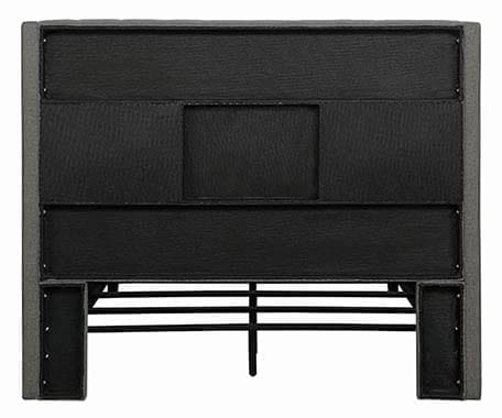 Bancroft Demi-Wing Upholstered Queen Bed Grey - 301405Q A-Z Store Nadia