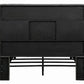 Bancroft Demi-Wing Upholstered Eastern King Bed Grey - 301405KE A-Z Store Nadia