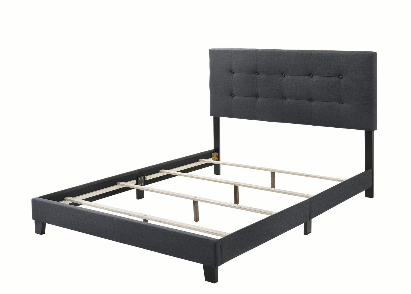 Mapes Upholstered Tufted Full Bed Charcoal - 305746F A-Z Store Nadia