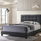 Mapes Tufted Upholstered Queen Bed Charcoal - 305746Q A-Z Store Nadia