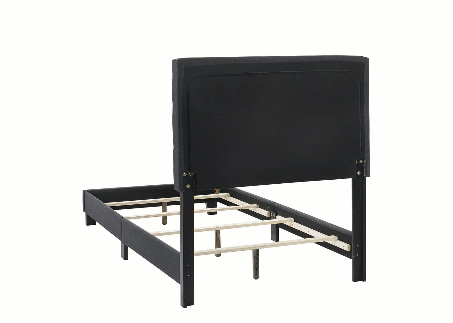 Mapes Tufted Upholstered Twin Bed Charcoal - 305746T A-Z Store Nadia
