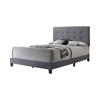 Mapes Tufted Upholstered Eastern King Bed Grey - 305747KE