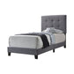 Mapes Tufted Upholstered Twin Bed Grey - 305747T A-Z Store Nadia
