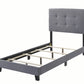 Mapes Tufted Upholstered Twin Bed Grey - 305747T A-Z Store Nadia
