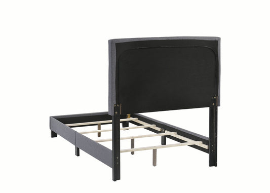 Mapes Tufted Upholstered Twin Bed Grey - 305747T A-Z Store Nadia