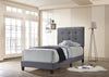 Mapes Tufted Upholstered Twin Bed Grey - 305747T