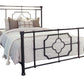 Paskay Eastern King Metal Panel Bed Matte Black - 305766KE A-Z Store Nadia