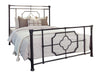 Paskay Eastern King Metal Panel Bed Matte Black - 305766KE