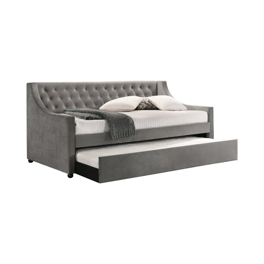 Chatsboro Twin Upholstered Daybed With Trundle Grey - 305883 A-Z Store Nadia