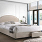 Newdale Full 2-Drawer Upholstered Storage Bed Beige - 305896F A-Z Store Nadia