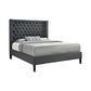 Summerset Eastern King Button Tufted Upholstered Bed Charcoal - 305902KE A-Z Store Nadia