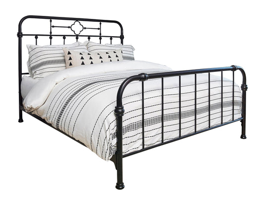 Packlan Queen Metal Panel Bed Matte Black - 305946Q A-Z Store Nadia