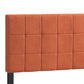 Fairfield Queen Upholstered Panel Bed Orange - 305951Q A-Z Store Nadia