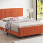 Fairfield Eastern King Upholstered Panel Bed Orange - 305951KE A-Z Store Nadia