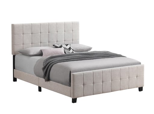Fairfield Queen Upholstered Panel Bed Beige - 305952Q