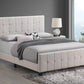 Fairfield Eastern King Upholstered Panel Bed Beige - 305952KE A-Z Store Nadia