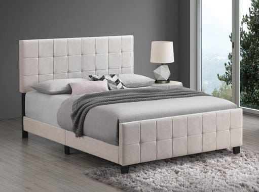 Fairfield Queen Upholstered Panel Bed Beige - 305952Q