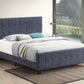 Fairfield Eastern King Upholstered Panel Bed Dark Grey - 305953KE A-Z Store Nadia