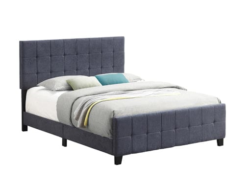 Fairfield Eastern King Upholstered Panel Bed Dark Grey - 305953KE