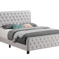 Littleton Eastern King Tufted Upholstered Bed Beige - 305992KE A-Z Store Nadia