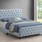 Littleton Full Tufted Upholstered Bed Delft Blue - 305993F A-Z Store Nadia
