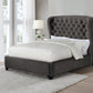 Graydon Eastern King Platform Bed With Demi Wing Chocolate - 306007KE A-Z Store Nadia