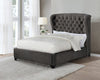 Graydon Eastern King Platform Bed With Demi Wing Chocolate - 306007KE