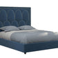Bowfield Queen Velvet Upholstered Bed Blue - 306009Q A-Z Store Nadia