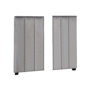 Arles Vertical Channeled Tufted Wall Panel Grey - 306071P A-Z Store Nadia
