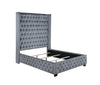 Rocori Queen Wingback Tufted Bed Grey - 306075Q