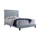 Warner Queen Upholstered Bed Slate Blue - 310041Q A-Z Store Nadia