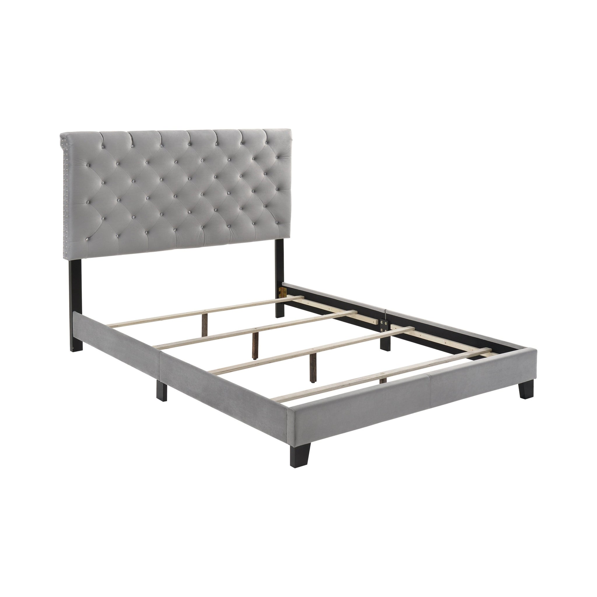 Warner Queen Upholstered Bed Grey - 310042Q