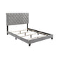 Warner Eastern King Upholstered Bed Grey - 310042KE A-Z Store Nadia