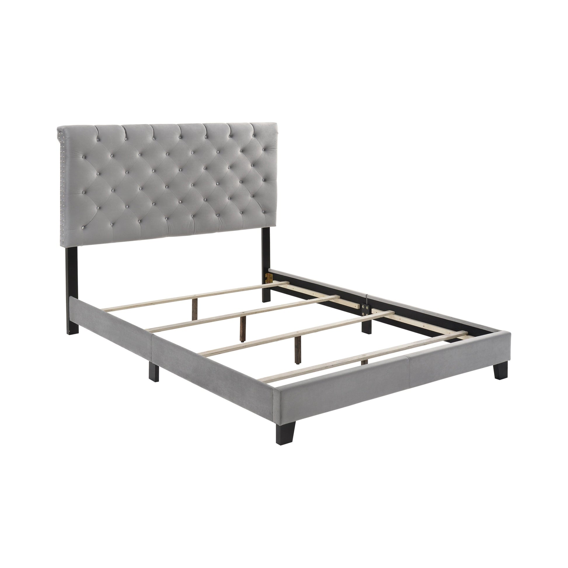 Warner Full Upholstered Bed Grey - 310042F A-Z Store Nadia