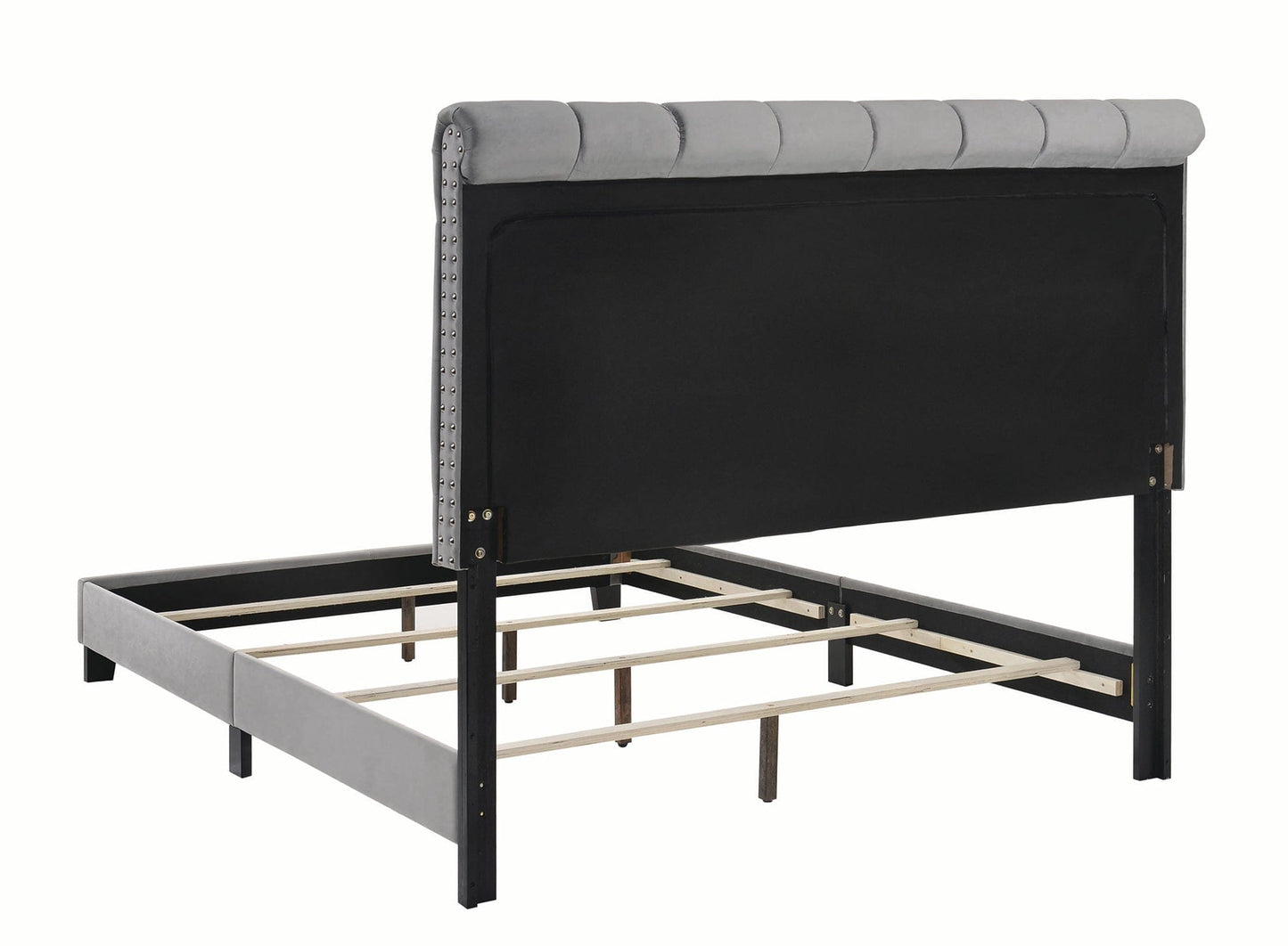 Warner Full Upholstered Bed Grey - 310042F A-Z Store Nadia