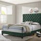 Warner Full Upholstered Bed Green - 310043F A-Z Store Nadia