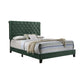 Warner Eastern King Upholstered Bed Green - 310043KE A-Z Store Nadia