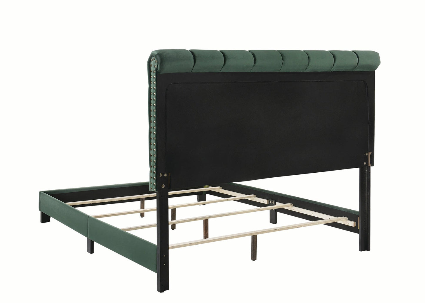 Warner Full Upholstered Bed Green - 310043F A-Z Store Nadia