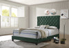Warner Eastern King Upholstered Bed Green - 310043KE