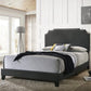 Tamarac Upholstered Nailhead Full Bed Grey - 310063F A-Z Store Nadia