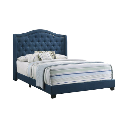Sonoma Eastern King Camel Headboard With Nailhead Trim Bed Blue - 310071KE A-Z Store Nadia