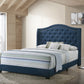 Sonoma Full Camel Headboard Bed With Nailhead Trim Blue - 310071F A-Z Store Nadia