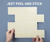 Art3d Peel and Stick Subway Tile, Faux Ceramic Tile (14x12, Thicker Version)