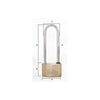 Stanley Steel Pad Lock with Long Shackle, Weather-proof, Indoor and Outdoor. Ideal for Gate, Fence, Shed, Garage and More