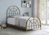 Kenyon Metal Twin Arched Bed Gold - 315821T